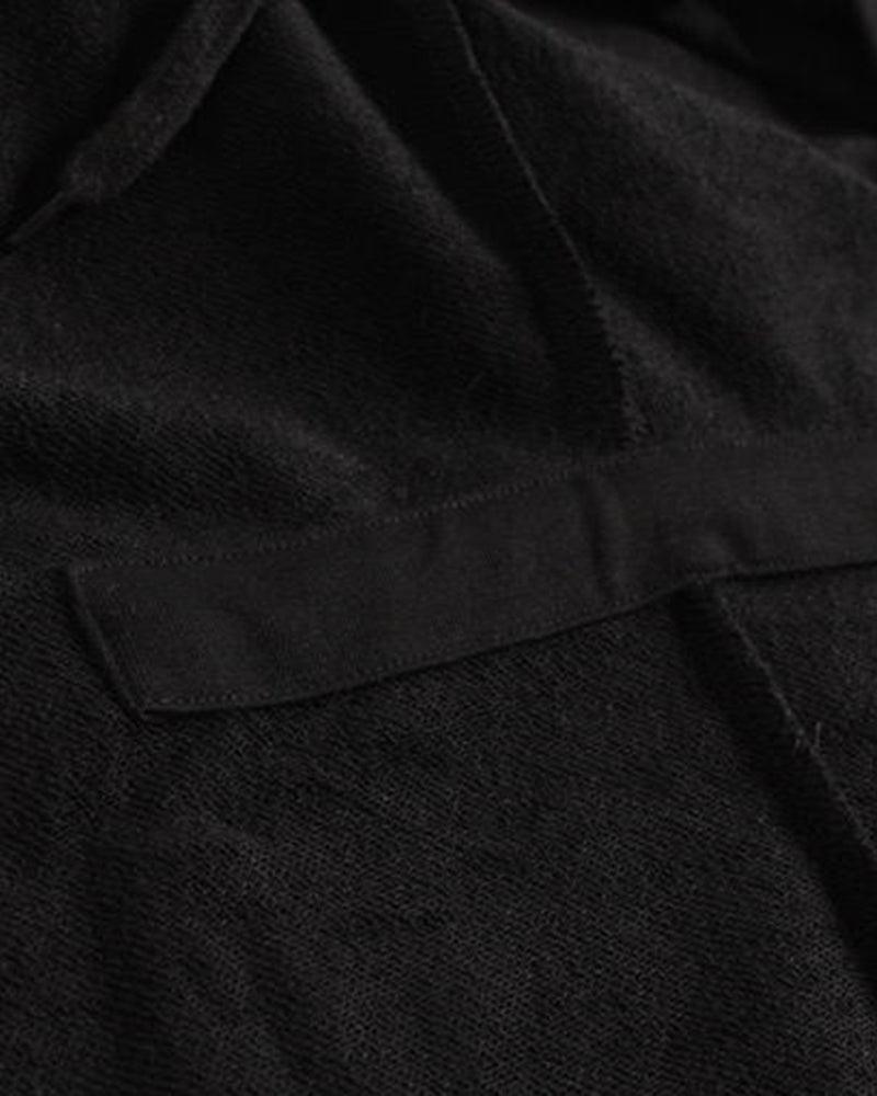 Stealthy Black Hooded Cloak - stealthy fashion - Techwear Black Hooded Cloak for Stylish Comfort - View 10