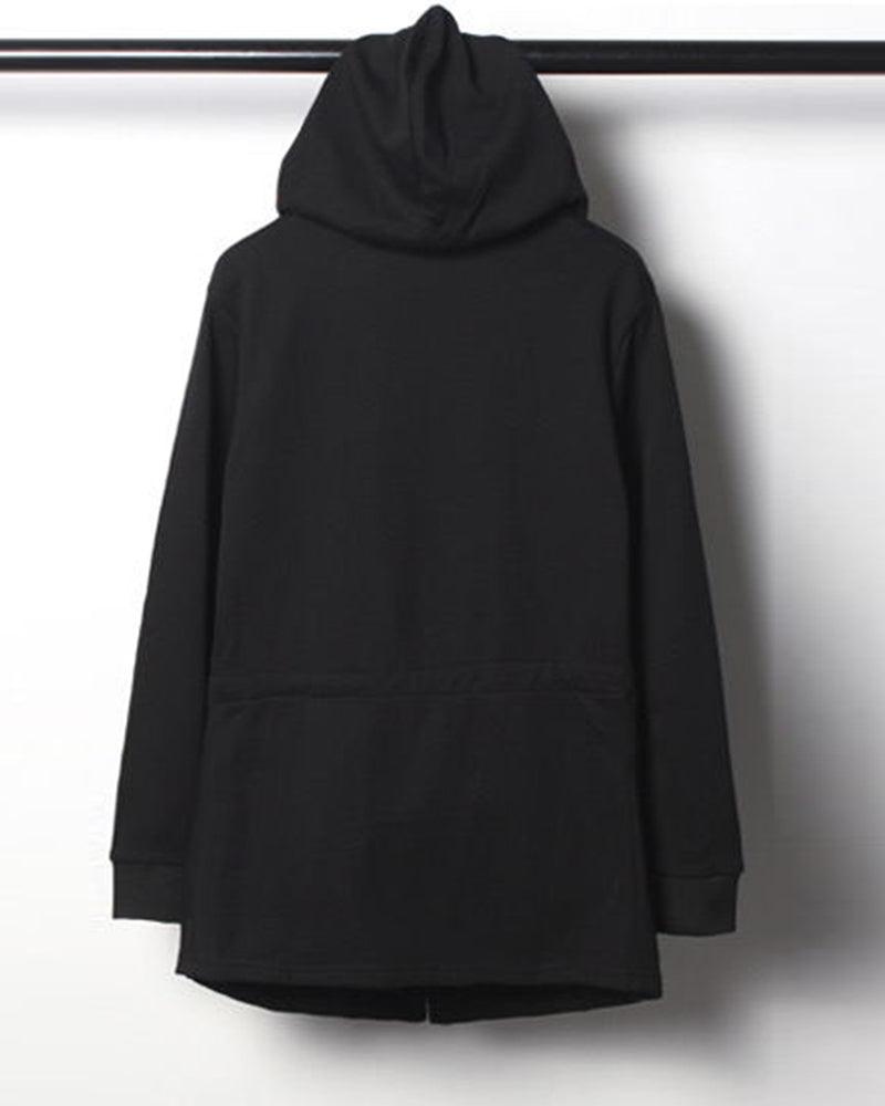 Stealthy Black Hooded Cloak -  techwear - Techwear Black Hooded Cloak for Stylish Comfort - View 8