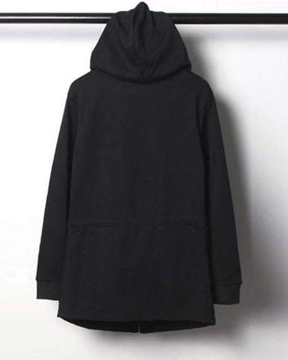 Stealthy Black Hooded Cloak -  techwear - Techwear Black Hooded Cloak for Stylish Comfort - View 8