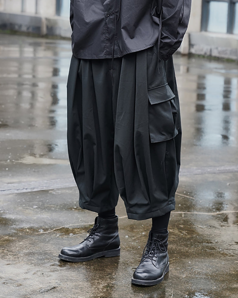 Stealthy Black Ninja Cargo Pants -  cargo pants - Ninja Cargo Pants in Black - Stylish & Comfortable Fit - View 4