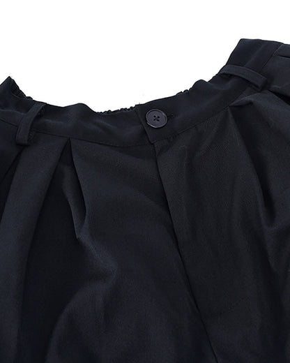 Stealthy Black Ninja Cargo Pants - japanese aesthetics pants - Ninja Cargo Pants in Black - Stylish & Comfortable Fit - View 8