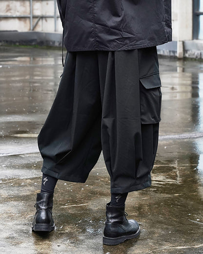 Stealthy Black Ninja Cargo Pants - ninja pants - Ninja Cargo Pants in Black - Stylish & Comfortable Fit - View 2