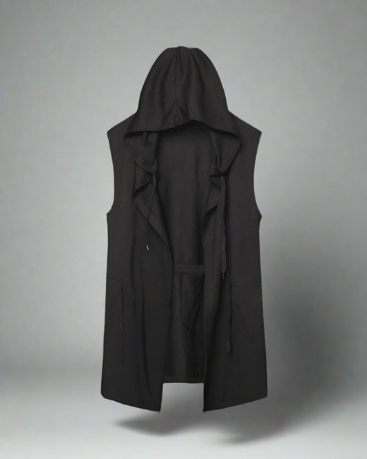 Stealthy Black Ninja Vest - ninja vest - Stylish Black Ninja Vest for Everyday Adventures - Main view