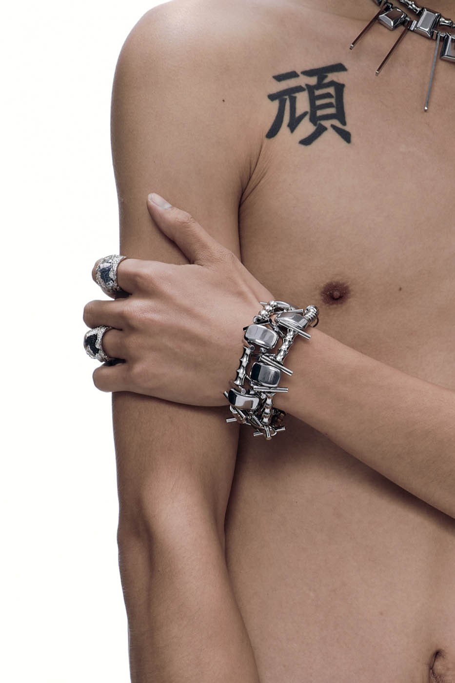 Stealthy Mechanized Assassin Bracelet -  edgy accessory - Futuristic Mechanized Assassin Bracelet for Edgy Style - View 4