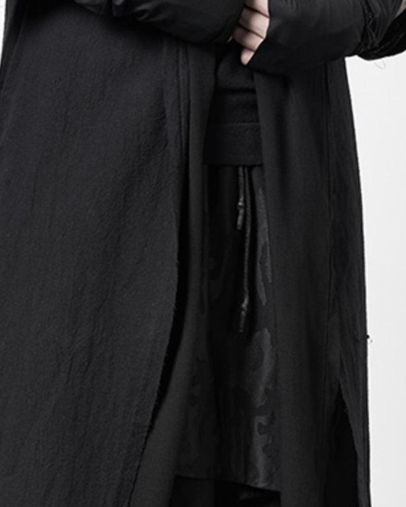 Stealthy Techwear Ninja Cloak -  durable techwear apparel - Futuristic Black Techwear Ninja Cloak for Urban Style - View 10