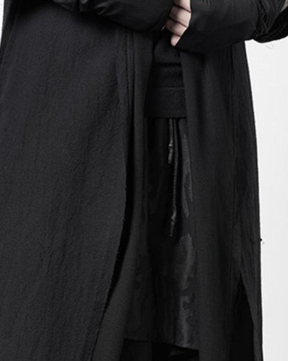 Stealthy Techwear Ninja Cloak -  durable techwear apparel - Futuristic Black Techwear Ninja Cloak for Urban Style - View 10
