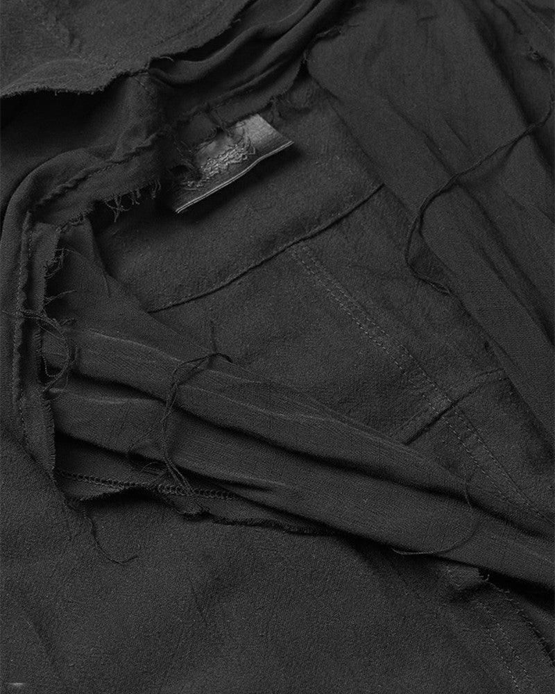 Stealthy Techwear Ninja Cloak -  ninja cloak - Futuristic Black Techwear Ninja Cloak for Urban Style - View 11
