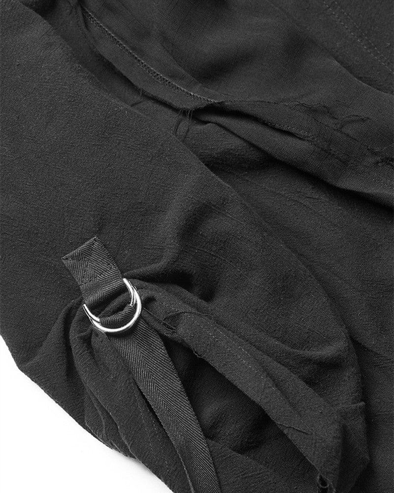 Stealthy Techwear Ninja Cloak -  stealthy cloak - Futuristic Black Techwear Ninja Cloak for Urban Style - View 12