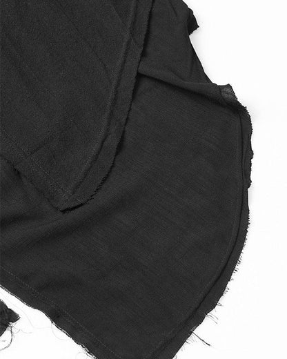 Stealthy Techwear Ninja Cloak -  urban fashion - Futuristic Black Techwear Ninja Cloak for Urban Style - View 13