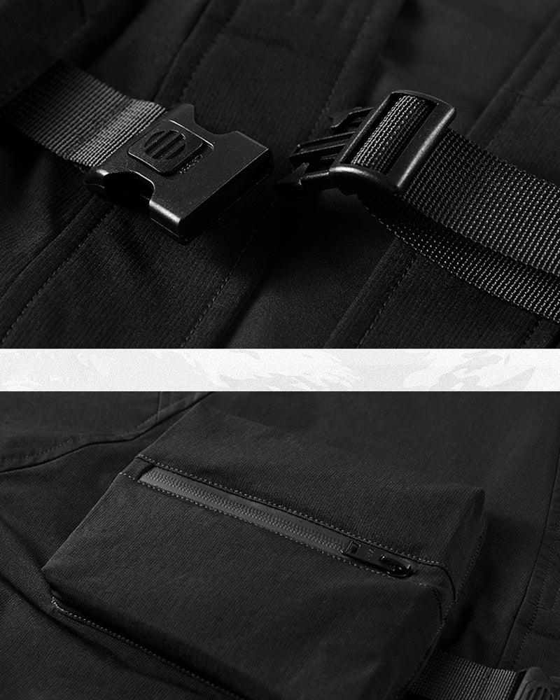 Stealthy Urban Techwear Kimono -  techwear fashion - Futuristic Urban Techwear Kimono Jacket for Versatile Style - View 7