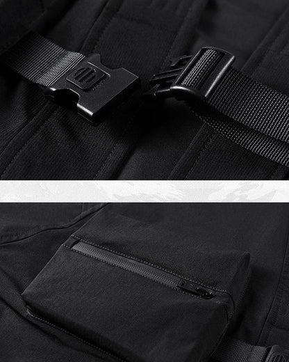 Stealthy Urban Techwear Kimono -  techwear fashion - Futuristic Urban Techwear Kimono Jacket for Versatile Style - View 7