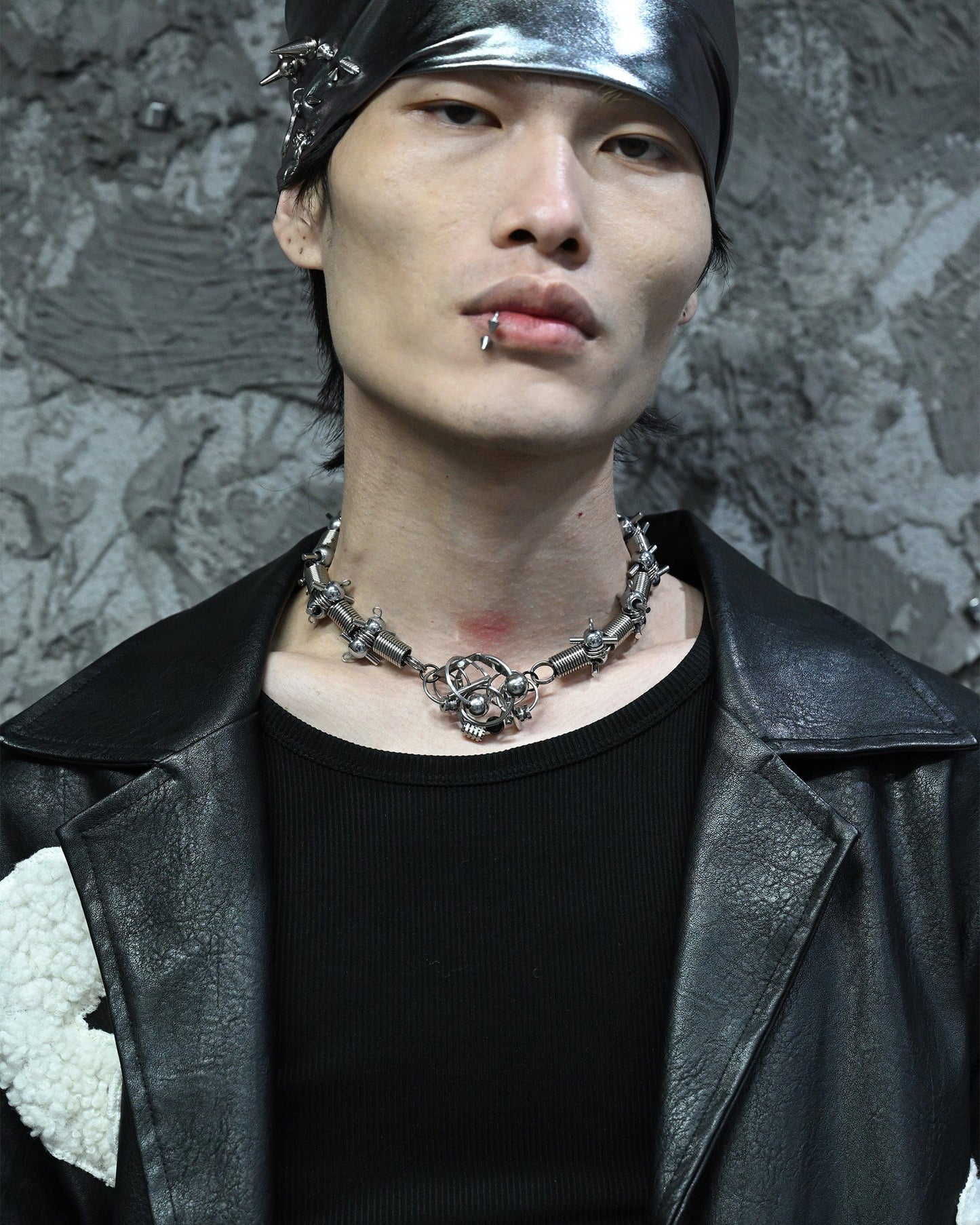 Necklace - Steampunk Mechanical Rivet Necklace - Silver by Imaphotic