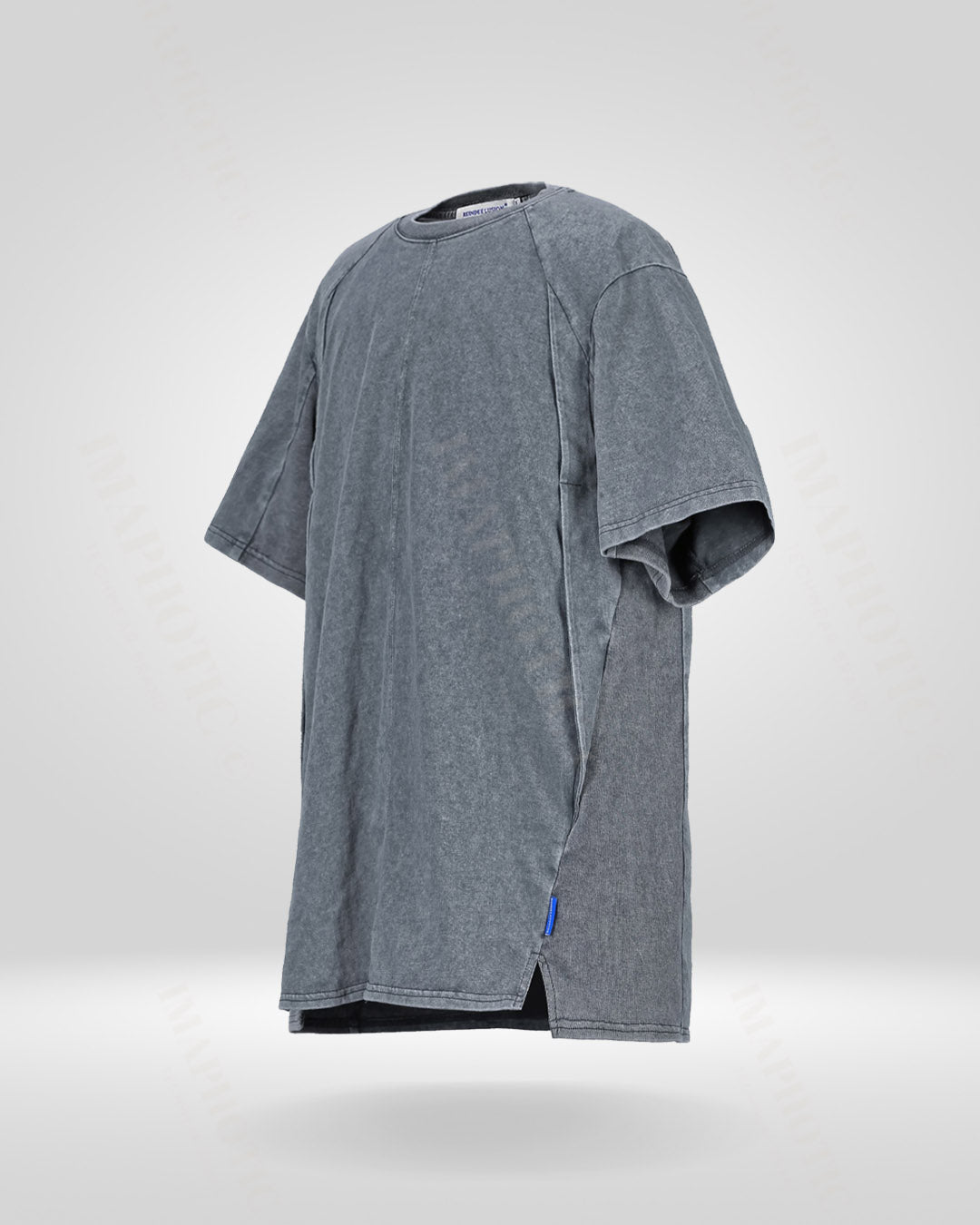 Structured Ribbed Cotton T-Shirt | Vintage Washed Tee -  comfortable t-shirt - Structured Ribbed Cotton T-Shirt for Maximum Comfort - View 3