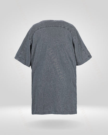 Structured Ribbed Cotton T-Shirt | Vintage Washed Tee -  cotton shirt - Structured Ribbed Cotton T-Shirt for Maximum Comfort - View 11