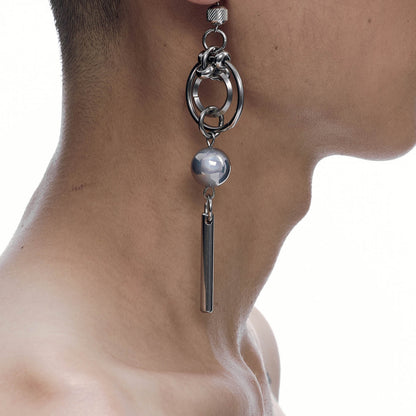 Stunning Orbital Sphere Earrings -  elegant fashion accessories - Elegant Orbital Sphere Earrings with Unique Design - View 3