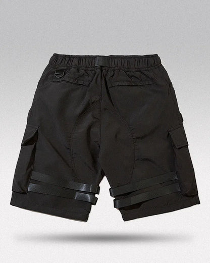Stylish Black Cargo Shorts -  urban clothing - Stylish Black Cargo Shorts for Urban Adventures - View 7