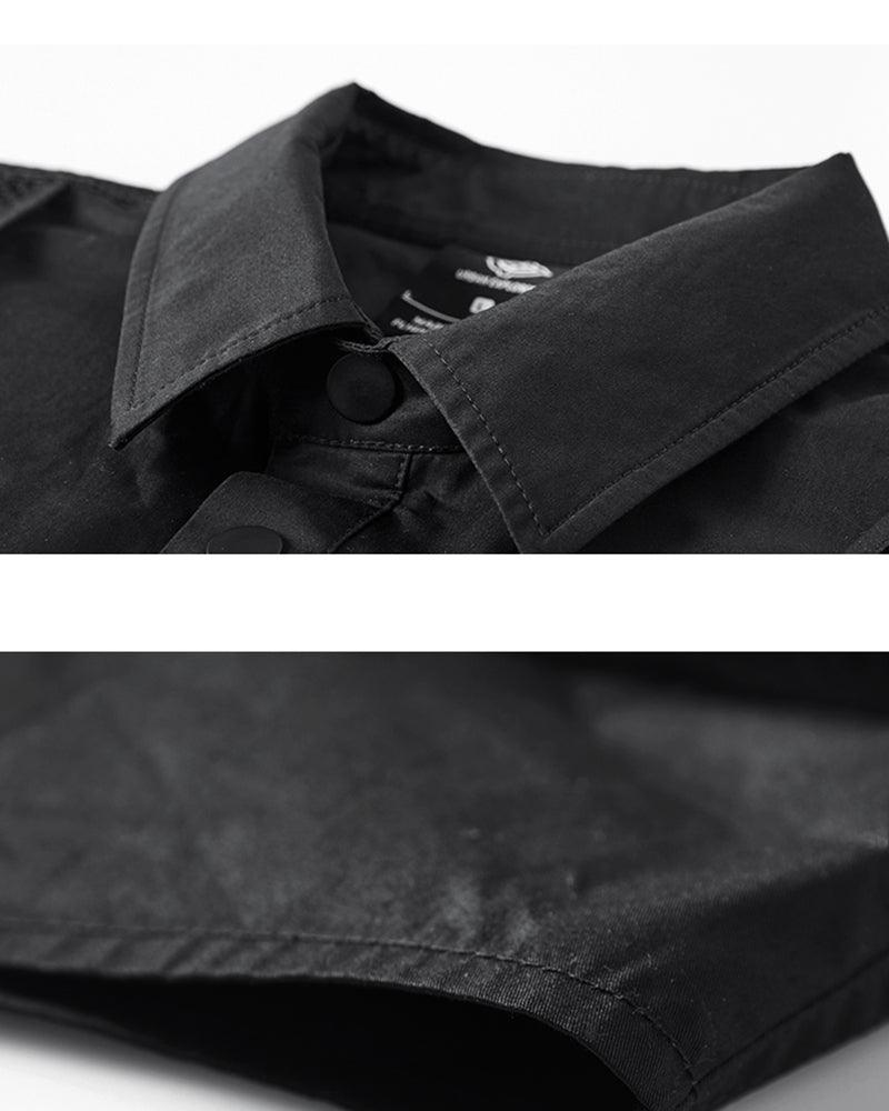 Stylish Black Layered Shirt -  everyday wear - Stylish Black Layered Tactical Shirt for Techwear - View 3
