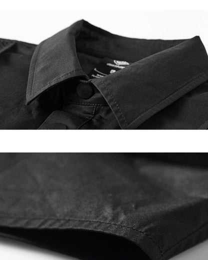 Stylish Black Layered Shirt -  everyday wear - Stylish Black Layered Tactical Shirt for Techwear - View 3
