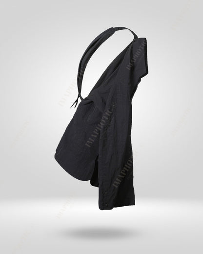 Stylish Black Shirt Jacket - Elegance Meets Function - black shirt jacket - Stylish Black Shirt Jacket for Comfort and Versatility - View 10