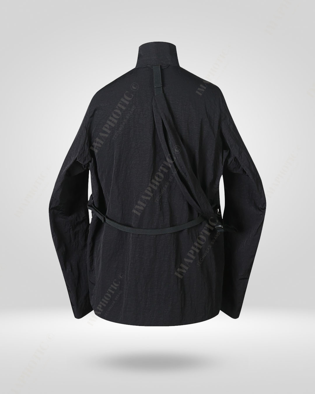 Stylish Black Shirt Jacket - Elegance Meets Function -  elegant jacket - Stylish Black Shirt Jacket for Comfort and Versatility - View 4