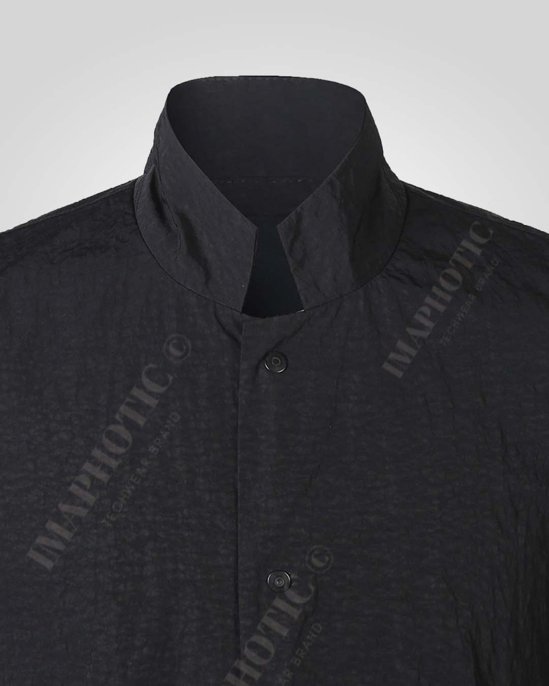 Stylish Black Shirt Jacket - Elegance Meets Function -  fashion jacket - Stylish Black Shirt Jacket for Comfort and Versatility - View 5