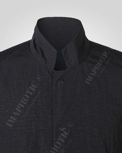 Stylish Black Shirt Jacket - Elegance Meets Function -  fashion jacket - Stylish Black Shirt Jacket for Comfort and Versatility - View 5