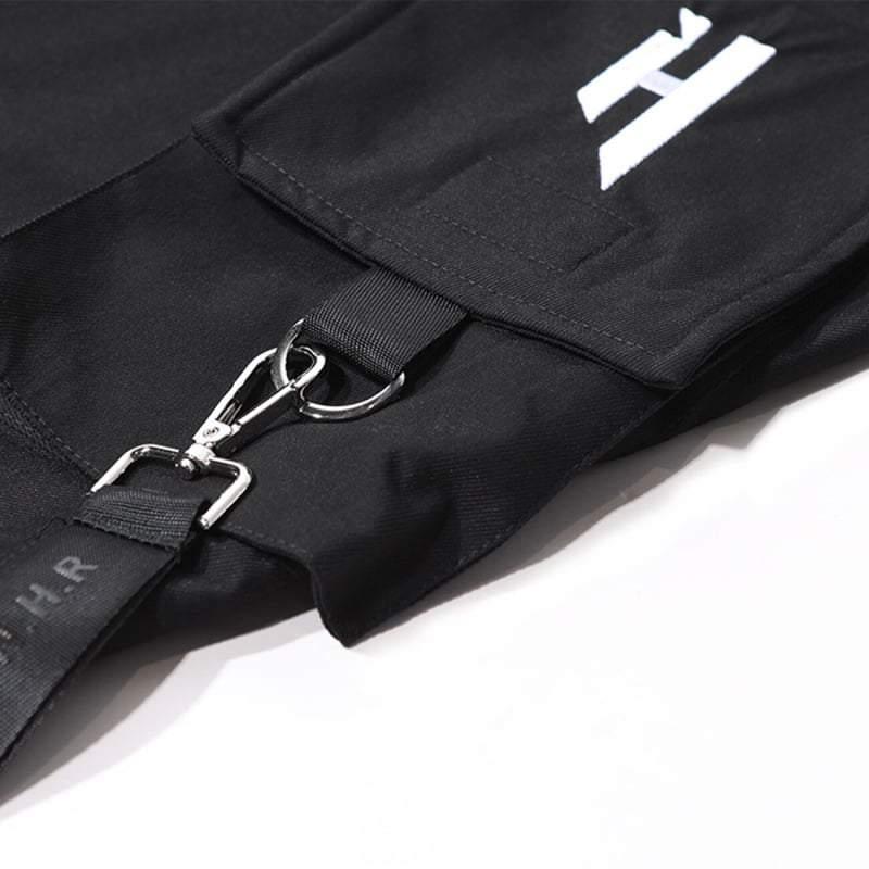 Stylish Black Techwear Cargo Pants -  black pants - Stylish Black Techwear Cargo Pants for Urban Adventures - View 3