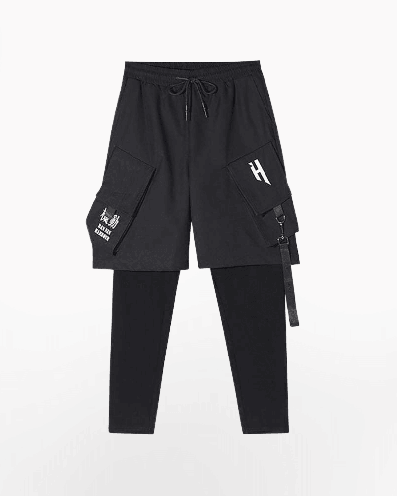 Stylish Black Techwear Cargo Pants -  comfortable urban fit - Stylish Black Techwear Cargo Pants for Urban Adventures - View 4