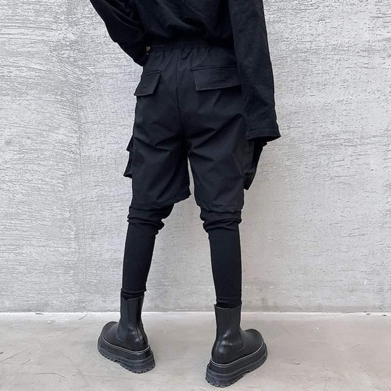 Stylish Black Techwear Cargo Pants - functional cargo pockets - Stylish Black Techwear Cargo Pants for Urban Adventures - View 2