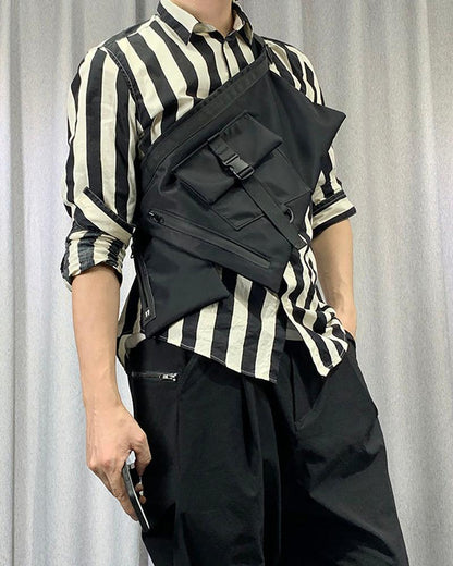 Stylish Chest Sling Apron Bag - waist bag - Versatile Stylish Chest Sling Apron Bag for Everyday Use - View 2
