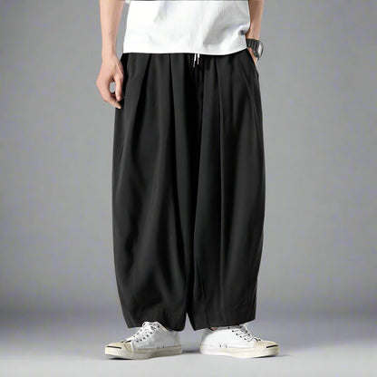 Stylish Comfort Sweatpants -  comfortable - Comfortable Hakama-Inspired Sweatpants for Everyday Wear - View 6