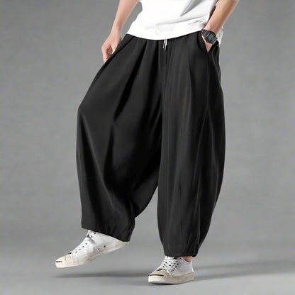 Stylish Comfort Sweatpants - hakama-inspired sweatpants - Comfortable Hakama-Inspired Sweatpants for Everyday Wear - View 9