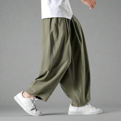 Stylish Comfort Sweatpants - sweatpants - Comfortable Hakama-Inspired Sweatpants for Everyday Wear - View 10