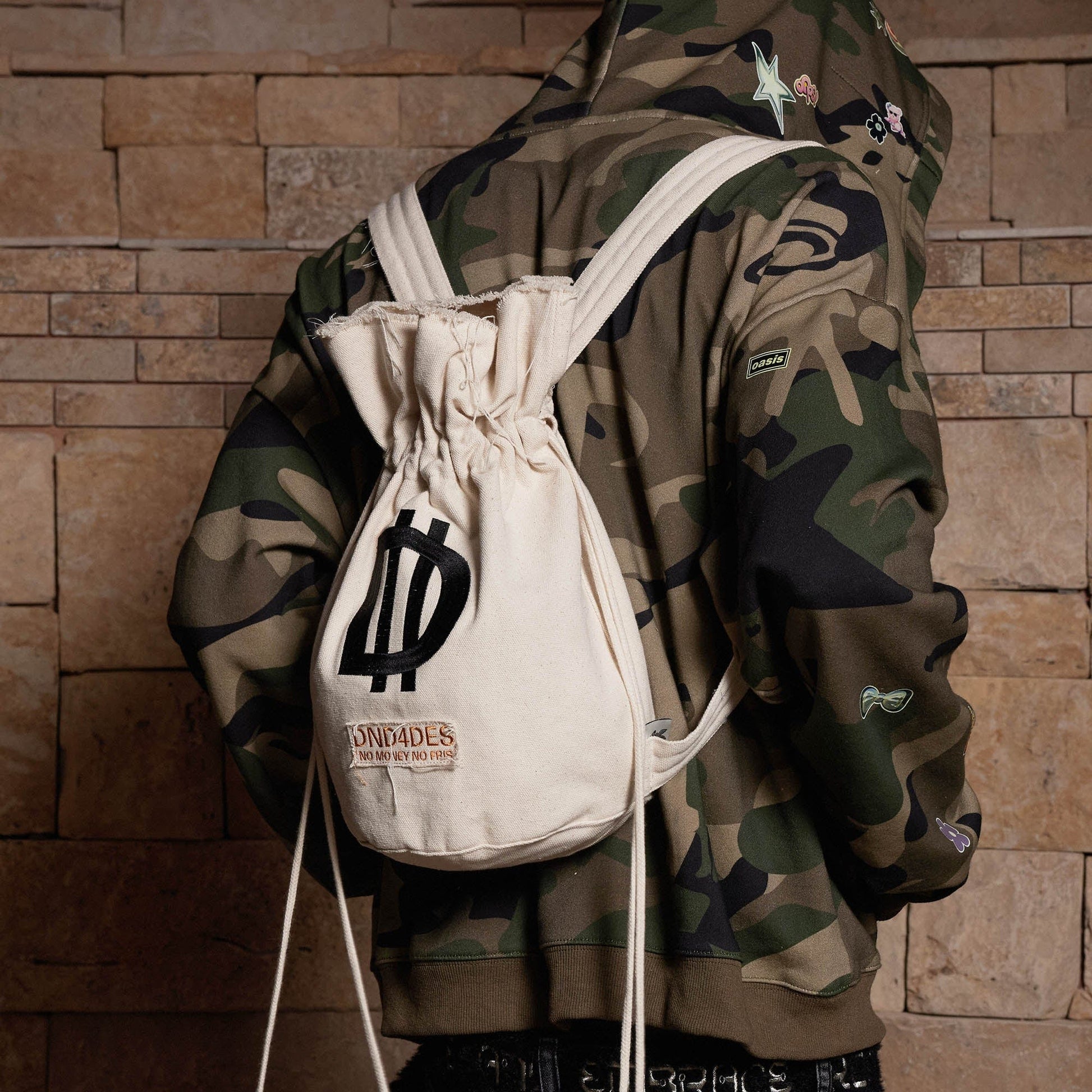 Stylish Drawstring Bucket Backpack - functional backpack - Functional Drawstring Bucket Backpack for Everyday Use - View 2