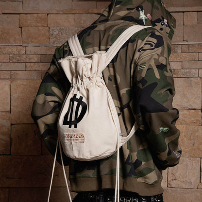 Stylish Drawstring Bucket Backpack - functional backpack - Functional Drawstring Bucket Backpack for Everyday Use - View 2