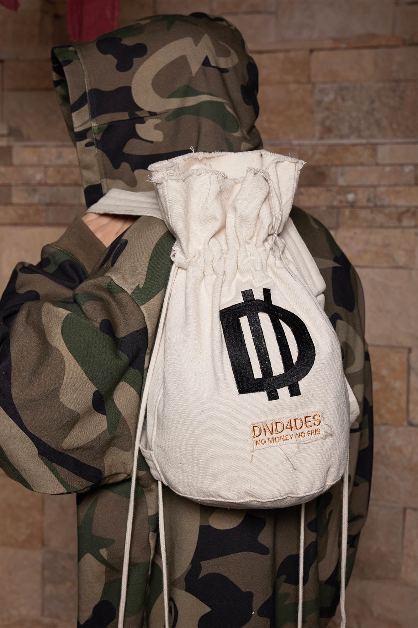 Stylish Drawstring Bucket Backpack -  stylish bag - Functional Drawstring Bucket Backpack for Everyday Use - View 7