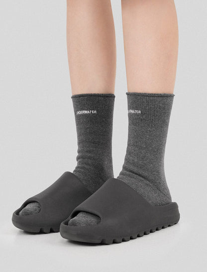 Stylish Grey Embroidered Dive Socks -  embroidered socks - Stylish Grey Embroidered Dive Socks for Comfort - View 5
