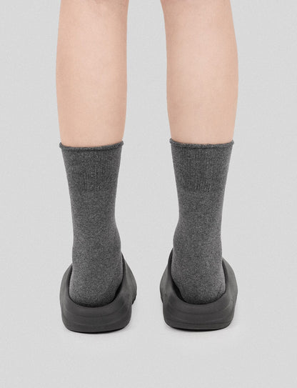 Stylish Grey Embroidered Dive Socks -  vintage style socks - Stylish Grey Embroidered Dive Socks for Comfort - View 7