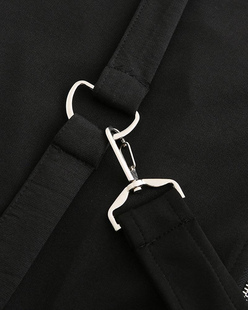 Stylish Irregular Long Tech Coat -  comfortable long coat - Futuristic Hooded Long Tech Coat for Every Occasion - View 4