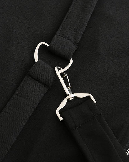 Stylish Irregular Long Tech Coat -  comfortable long coat - Futuristic Hooded Long Tech Coat for Every Occasion - View 4