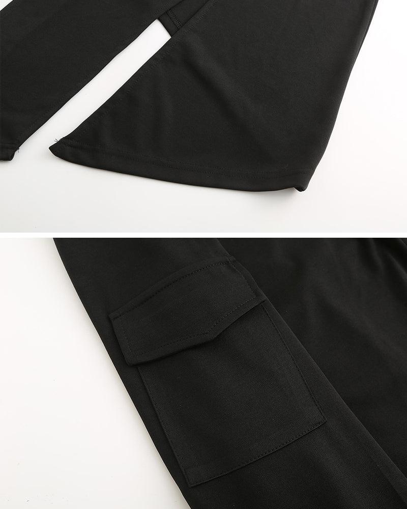 Stylish Irregular Long Tech Coat -  cosplay - Futuristic Hooded Long Tech Coat for Every Occasion - View 5