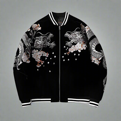 Stylish Japanese-Inspired Sukajan Jacket - sukajan jacket - Stylish Japanese Sukajan Jacket for Unique Streetwear - View 2