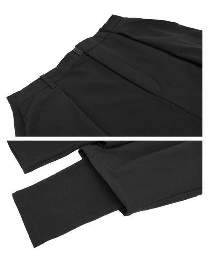 Stylish Layered Hakama Pants -  urban style - Stylish Layered Hakama Pants for Urban Adventures - View 7