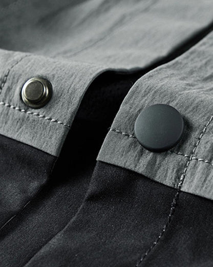 Stylish Layered Short Sleeve Shirt -  military-inspired shirt - Layered Short Sleeve Tactical Shirt for Urban Fashion - View 5