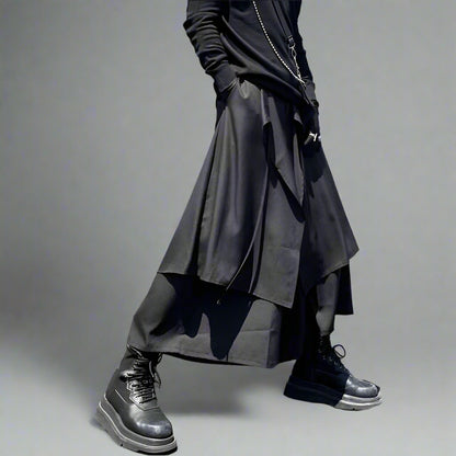 Stylish Men's Hakama Pants -  customizable fit pants - Contemporary Men's Hakama Pants for Daily Wear - View 3