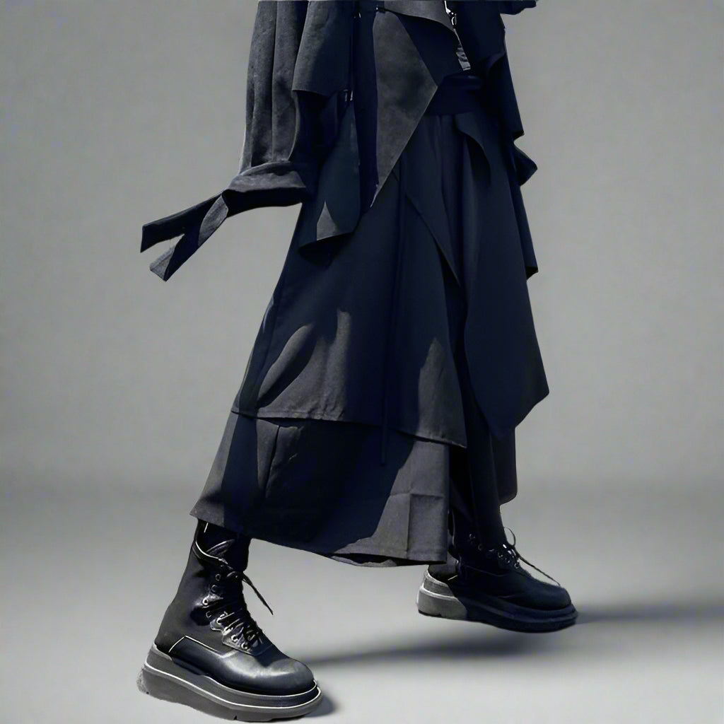Stylish Men's Hakama Pants -  modern hakama pants - Contemporary Men's Hakama Pants for Daily Wear - View 5