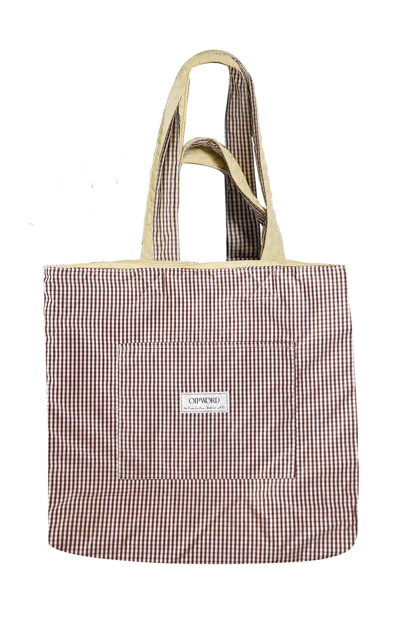 Stylish Reversible Quilted Tote -  check pattern - Stylish Reversible Quilted Tote Bag for Everyday Use - View 10