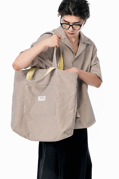 Stylish Reversible Quilted Tote -  modern design tote - Stylish Reversible Quilted Tote Bag for Everyday Use - View 5