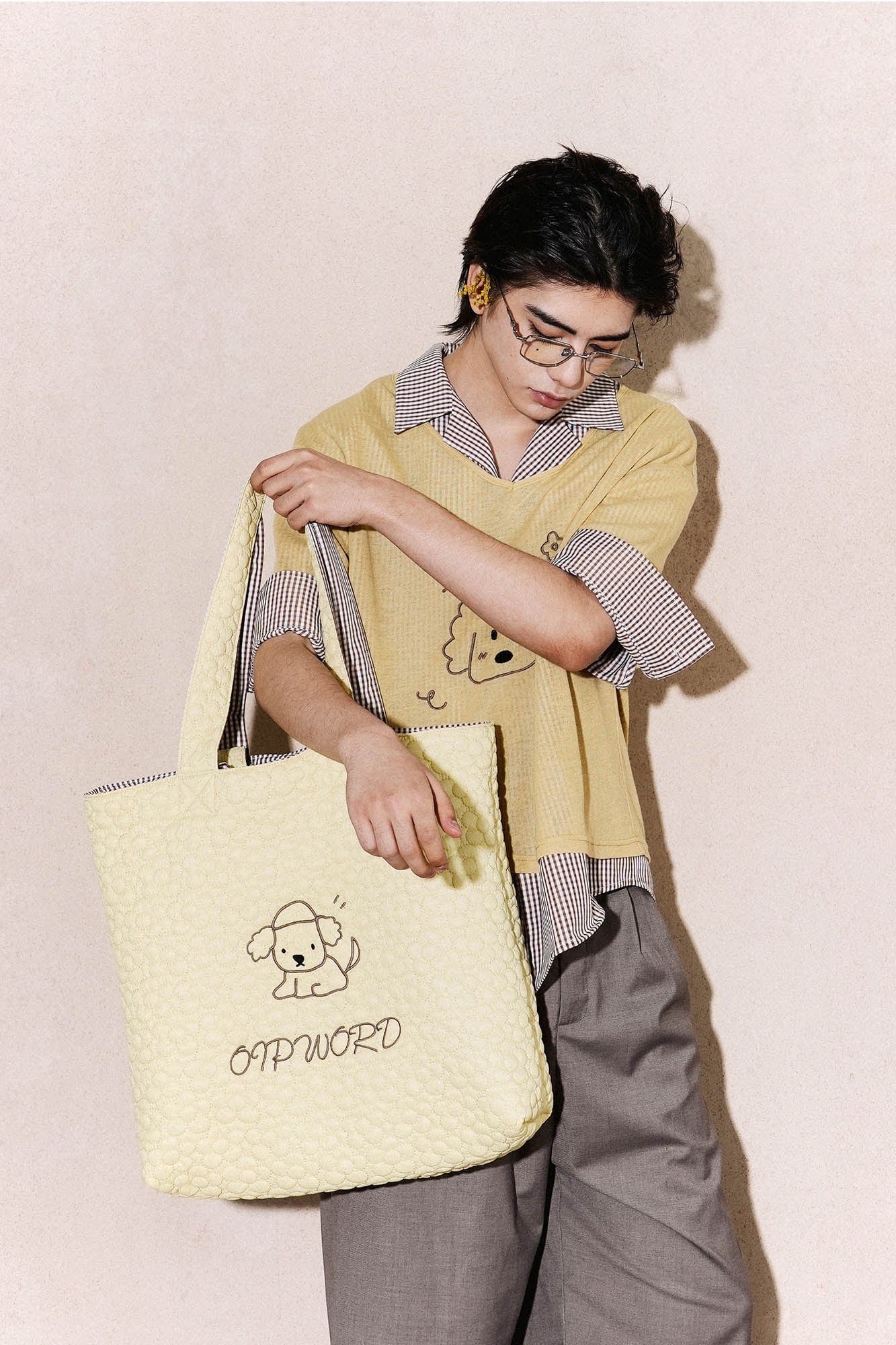 Stylish Reversible Quilted Tote -  padded handles bag - Stylish Reversible Quilted Tote Bag for Everyday Use - View 6