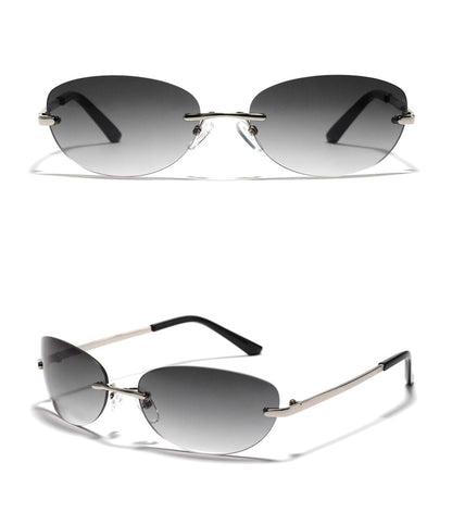 Stylish Rimless Gradient Shades - frameless sunglasses - Stylish Rimless Gradient Sunglasses for a Modern Look - View 15